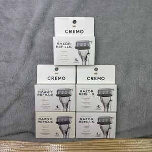 Cremo Barber Grade Shave Experience 5-Blade Refills 5 Packs 4 Cartridges Ea Pack